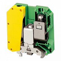 Клемма для заземления с винтовым зажимом TERMINAL 50мм?, желто-зеленый, NSYTRV502PE | код. NSYTRV502PE | Schneider Electric